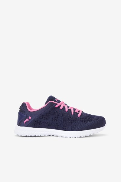 Scarpe Lavoro Donna Fila Memory Techknit Slip And Acqua Resistant Shoe Blu Marino Rosa | Italia-143623