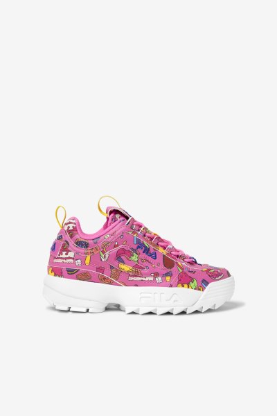 Scarpe da Ginnastica Bambino Fila Big Kids' Disruptor 2 Premium Rosa Viola Lemon | Italia-113164