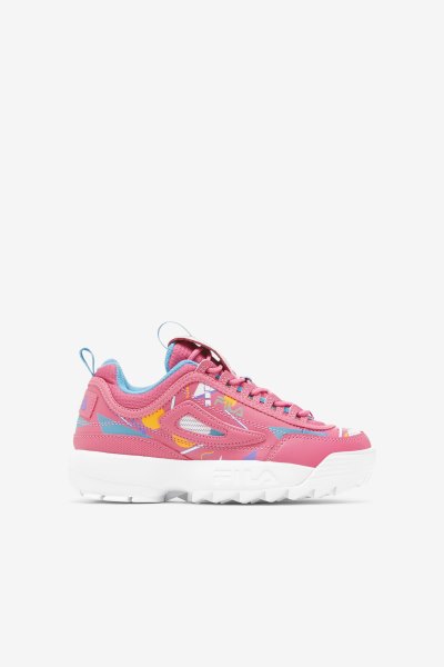 Scarpe da Ginnastica Bambino Fila Big Kids' Disruptor 2 Premium Rosa Blu Bianche | Italia-155489