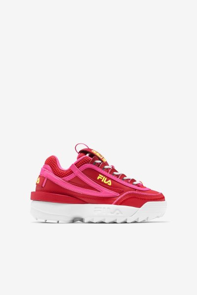 Scarpe da Ginnastica Bambino Fila Little Kids' Disruptor 2 Exp Rosse Rosa Gialle | Italia-177660