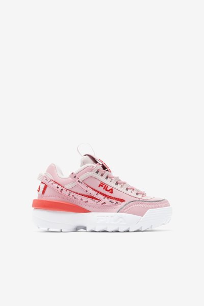 Scarpe da Ginnastica Bambino Fila Little Kids' Disruptor 2 Exp Rosa Corallo Bianche | Italia-190507