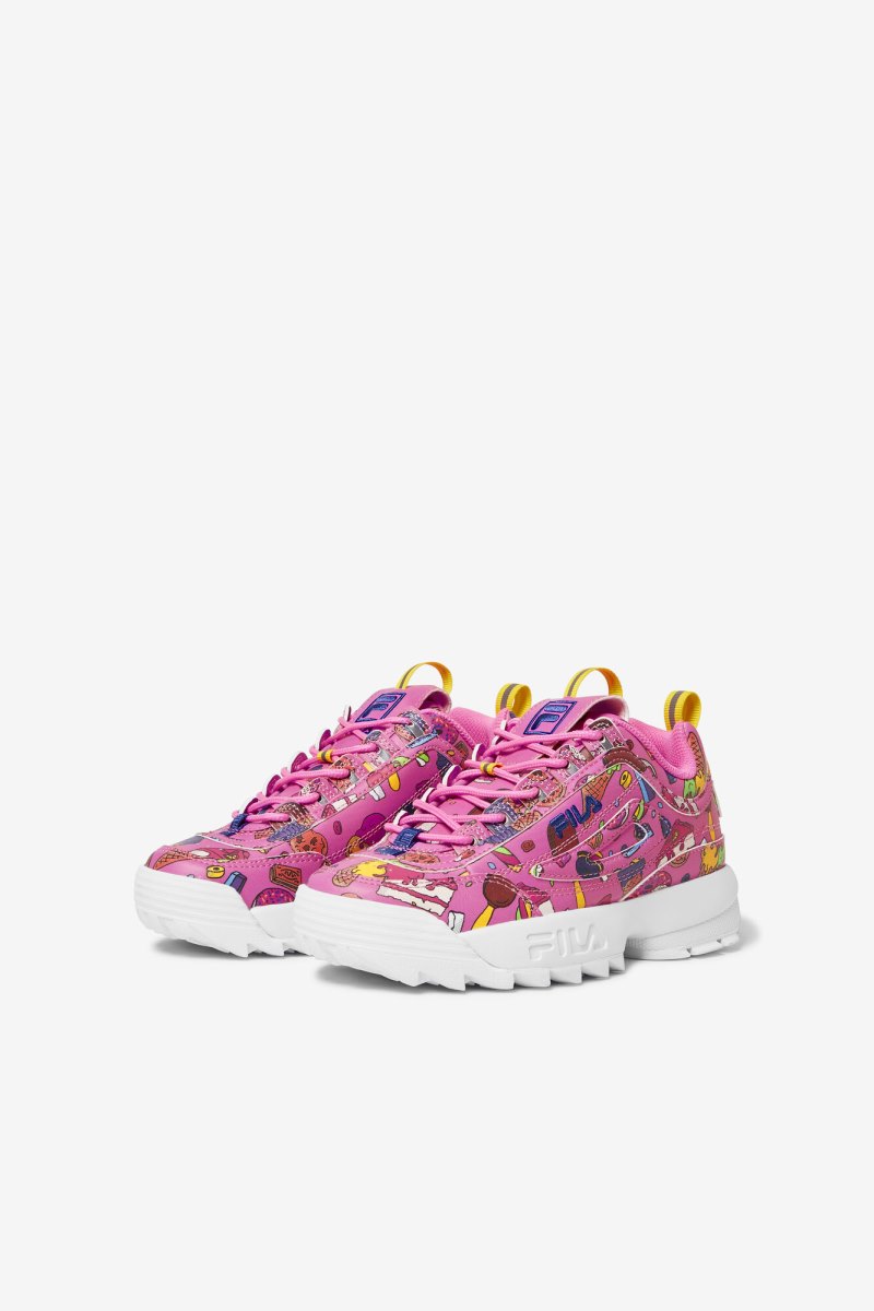 Scarpe da Ginnastica Bambino Fila Big Kids' Disruptor 2 Premium Rosa Viola Lemon | Italia-113164