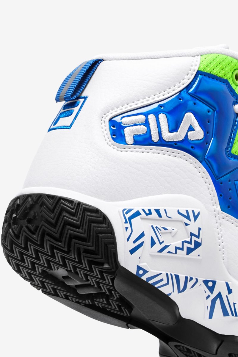 Scarpe da Ginnastica Bambino Fila Big Kids' MB Night Walk Bianche Blu Verdi | Italia-181636