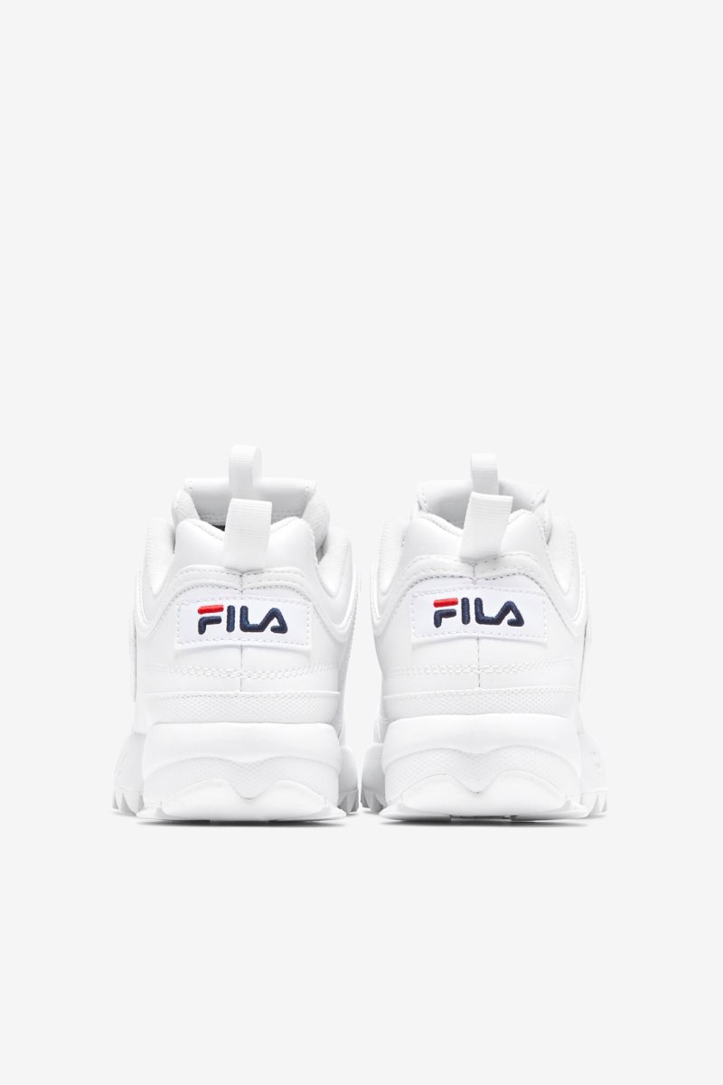 Scarpe da Ginnastica Bambino Fila Disruptor 2 Bianche Rosse | Italia-100420