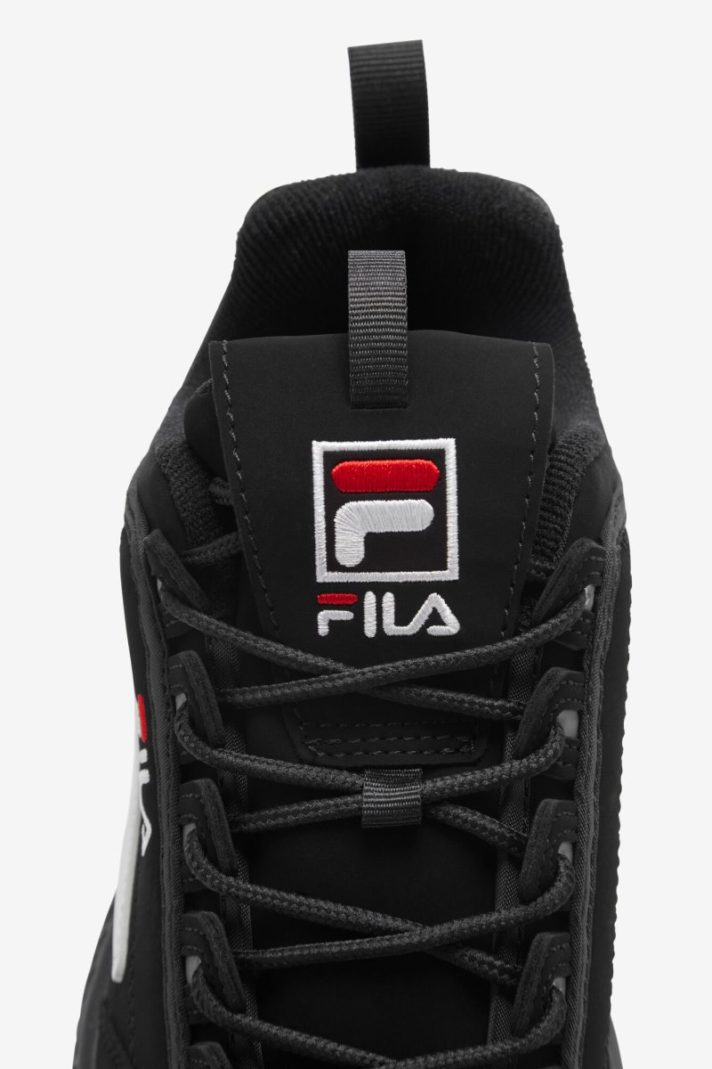 Scarpe da Ginnastica Bambino Fila Disruptor 2 Nere Bianche Rosse | Italia-163426