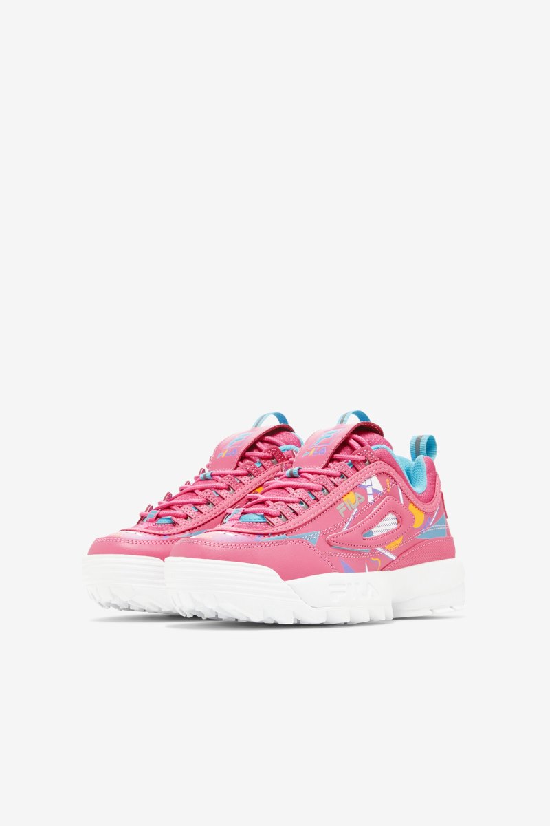 Scarpe da Ginnastica Bambino Fila Little Kids' Disruptor 2 Premium Rosa Blu Bianche | Italia-175632