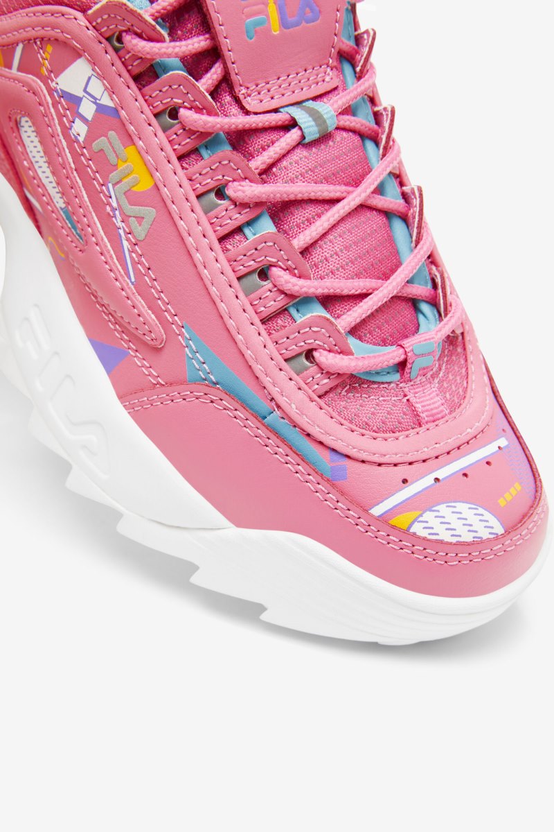 Scarpe da Ginnastica Bambino Fila Little Kids' Disruptor 2 Premium Rosa Blu Bianche | Italia-175632