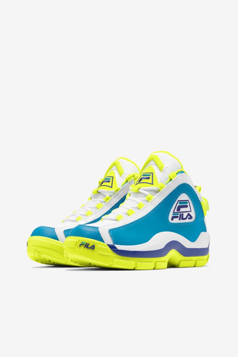 Scarpe da Ginnastica Donna Fila Grant Hill 2 Verde Acqua Gialle Bianche | Italia-173757