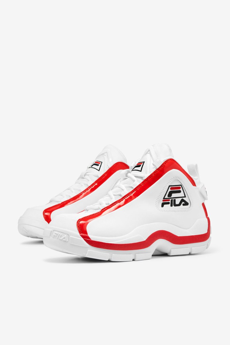 Scarpe da Ginnastica Uomo Fila Grant Hill 2 Bianche Rosse Nere | Italia-165638