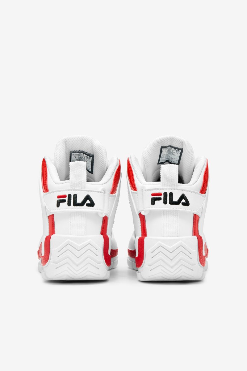 Scarpe da Ginnastica Uomo Fila Grant Hill 2 Bianche Rosse Nere | Italia-165638