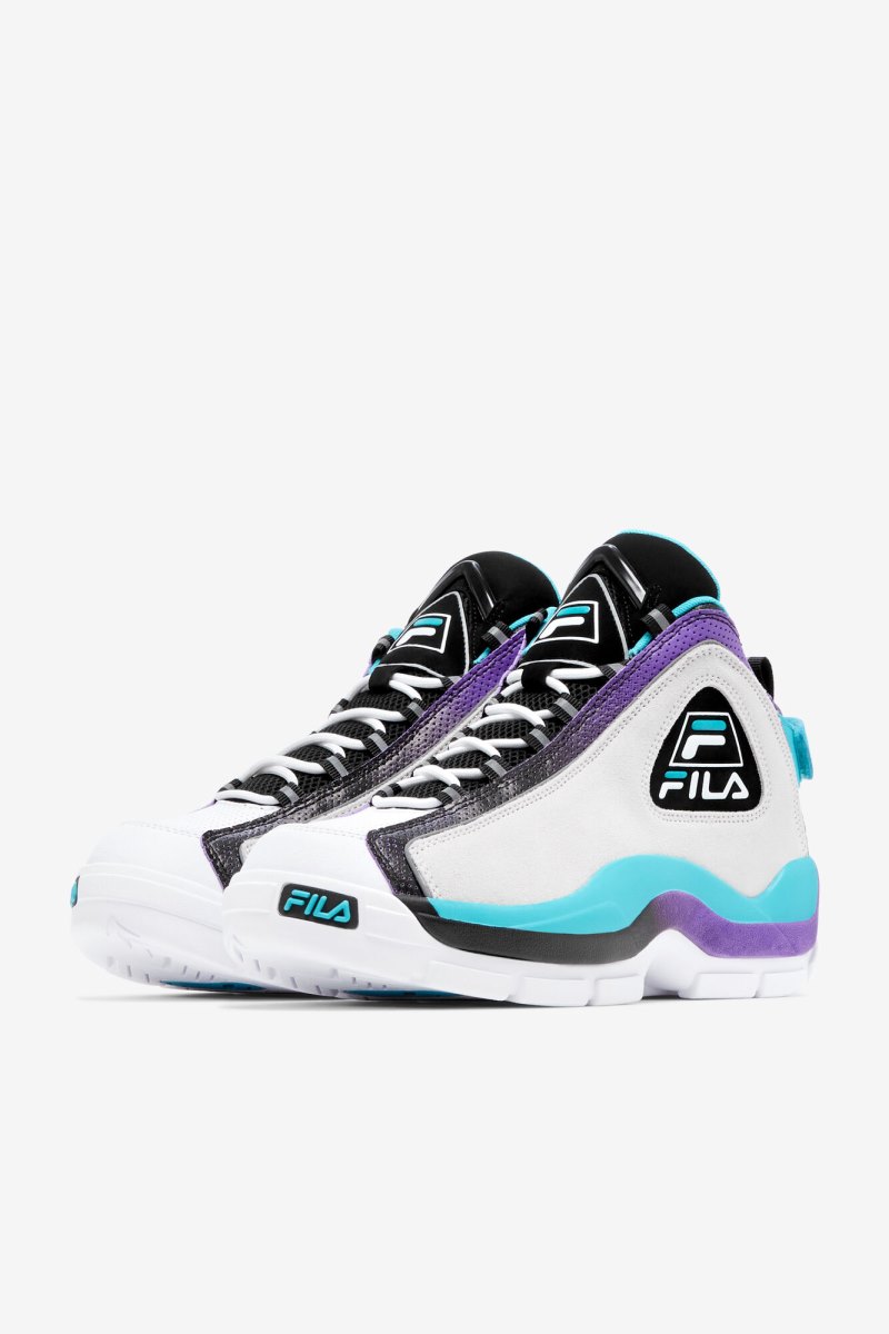 Scarpe da Ginnastica Uomo Fila Grant Hill 2 Bianche Blu Viola | Italia-167332