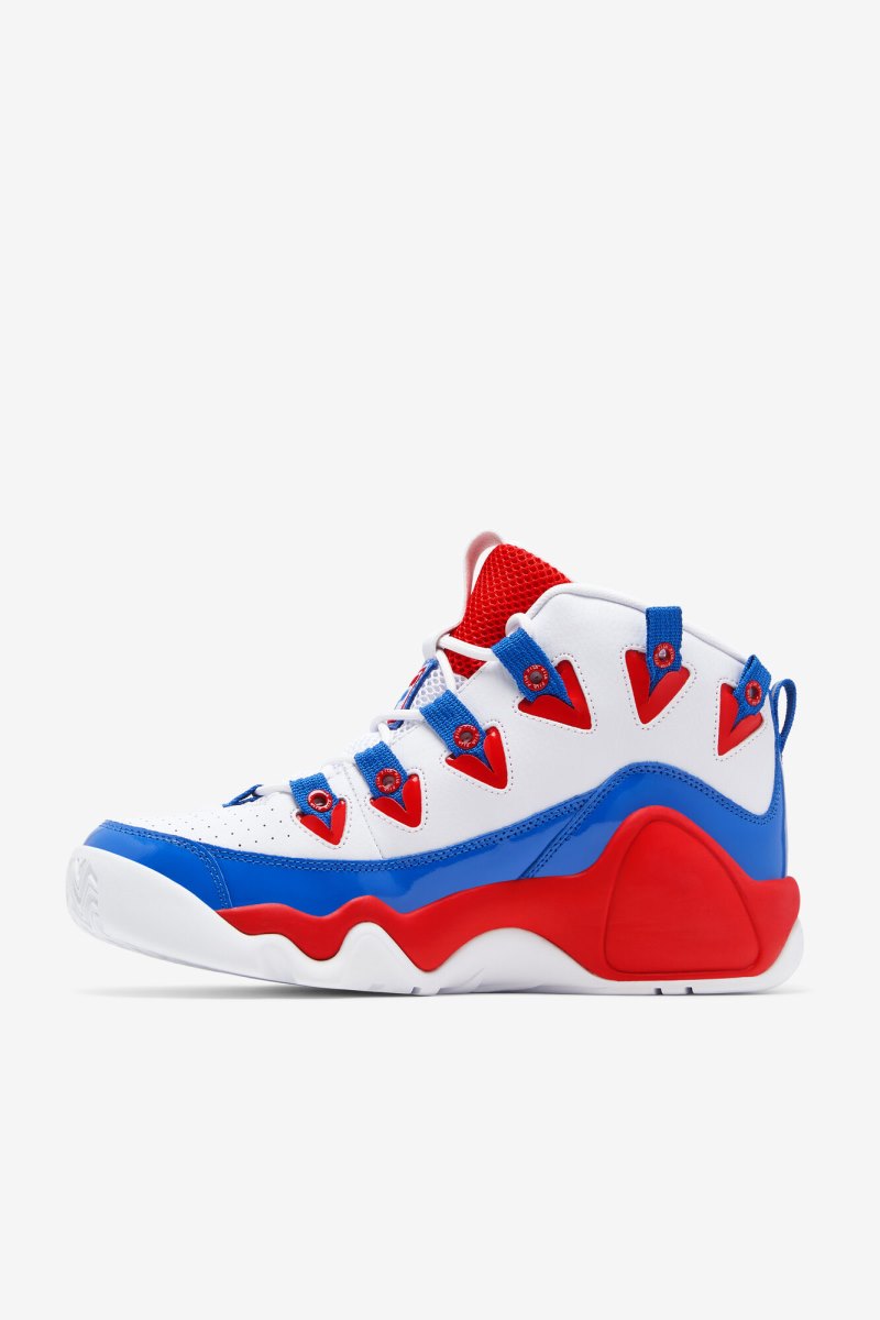 Scarpe da Ginnastica Uomo Fila Grant Hill 1 Bianche Rosse Blu | Italia-187619