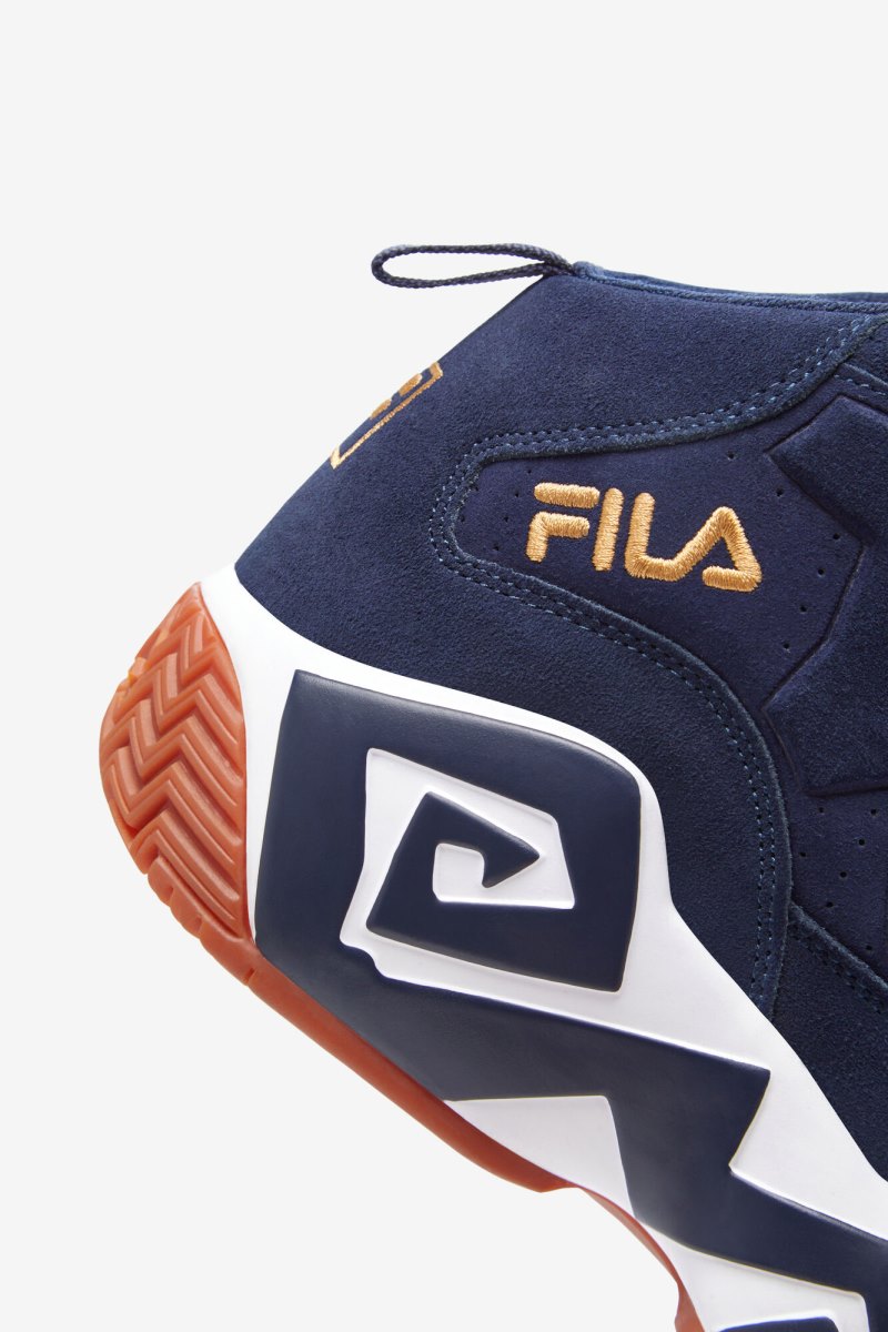 Scarpe da Ginnastica Uomo Fila MB Blu Marino Bianche Oro | Italia-152026