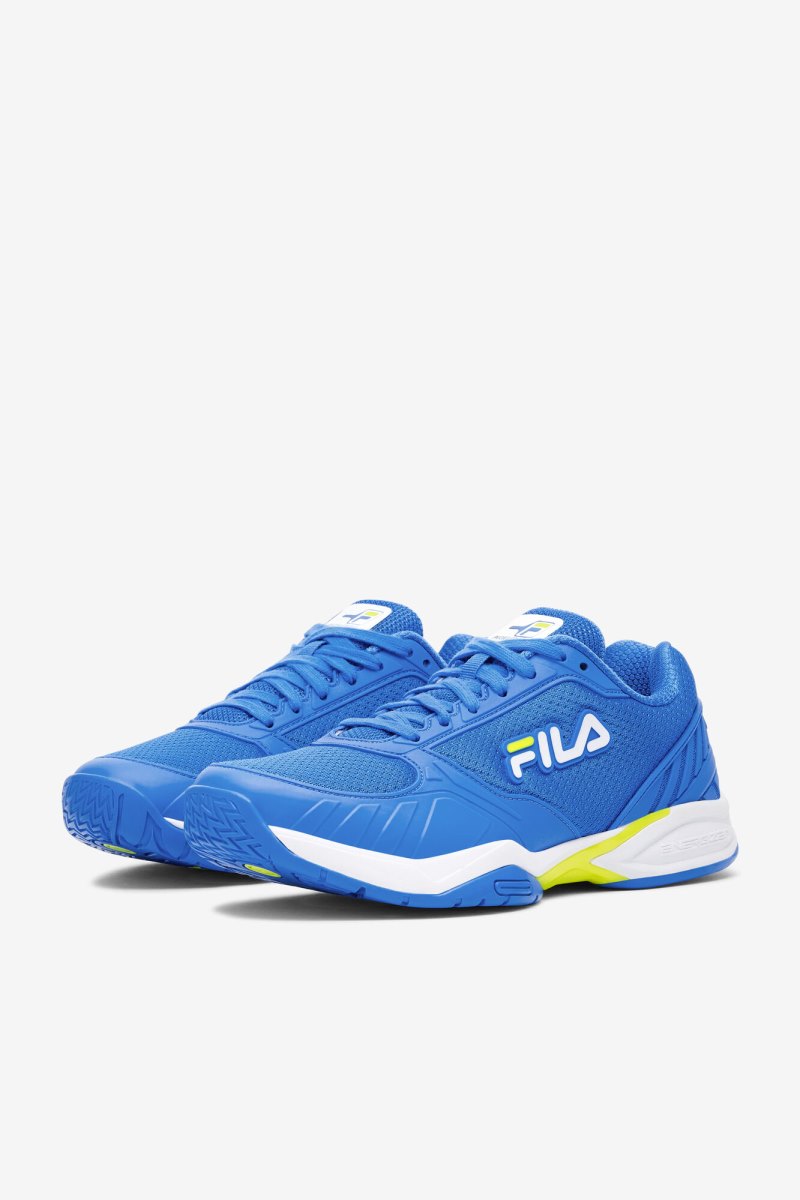 Scarpe da Ginnastica Uomo Fila Volley Zone Blu Bianche Gialle | Italia-147875