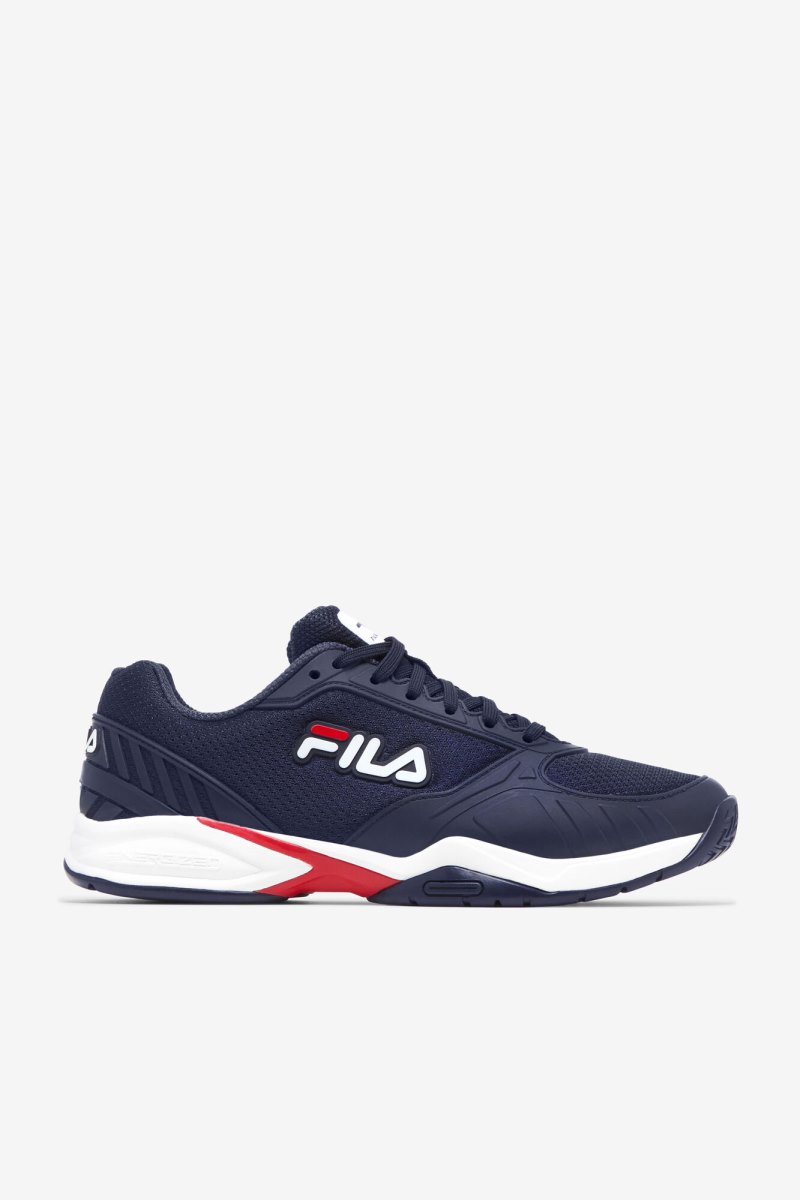 Scarpe da Ginnastica Uomo Fila Volley Zone Blu Marino Rosse Bianche | Italia-160838