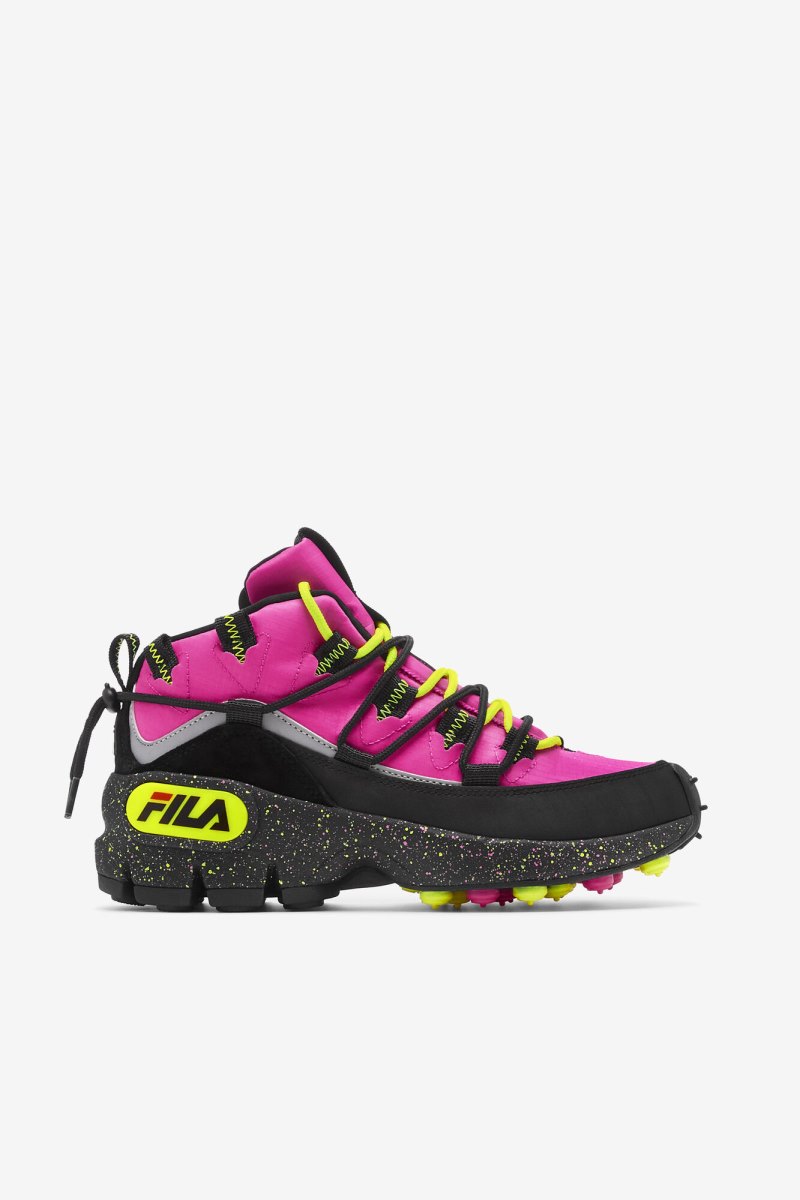 Stivali Donna Fila Grant Hill 1 X Trailpacer Nere Rosa Gialle | Italia-156393